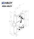 Abloy Boda 2014 zártest méret