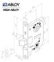 Abloy 4190 önreteszelő zártest