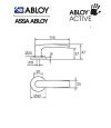 Abloy Active antibakteriális kilincs